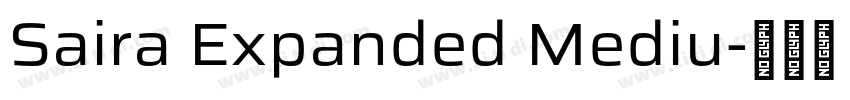 Saira Expanded Mediu字体转换